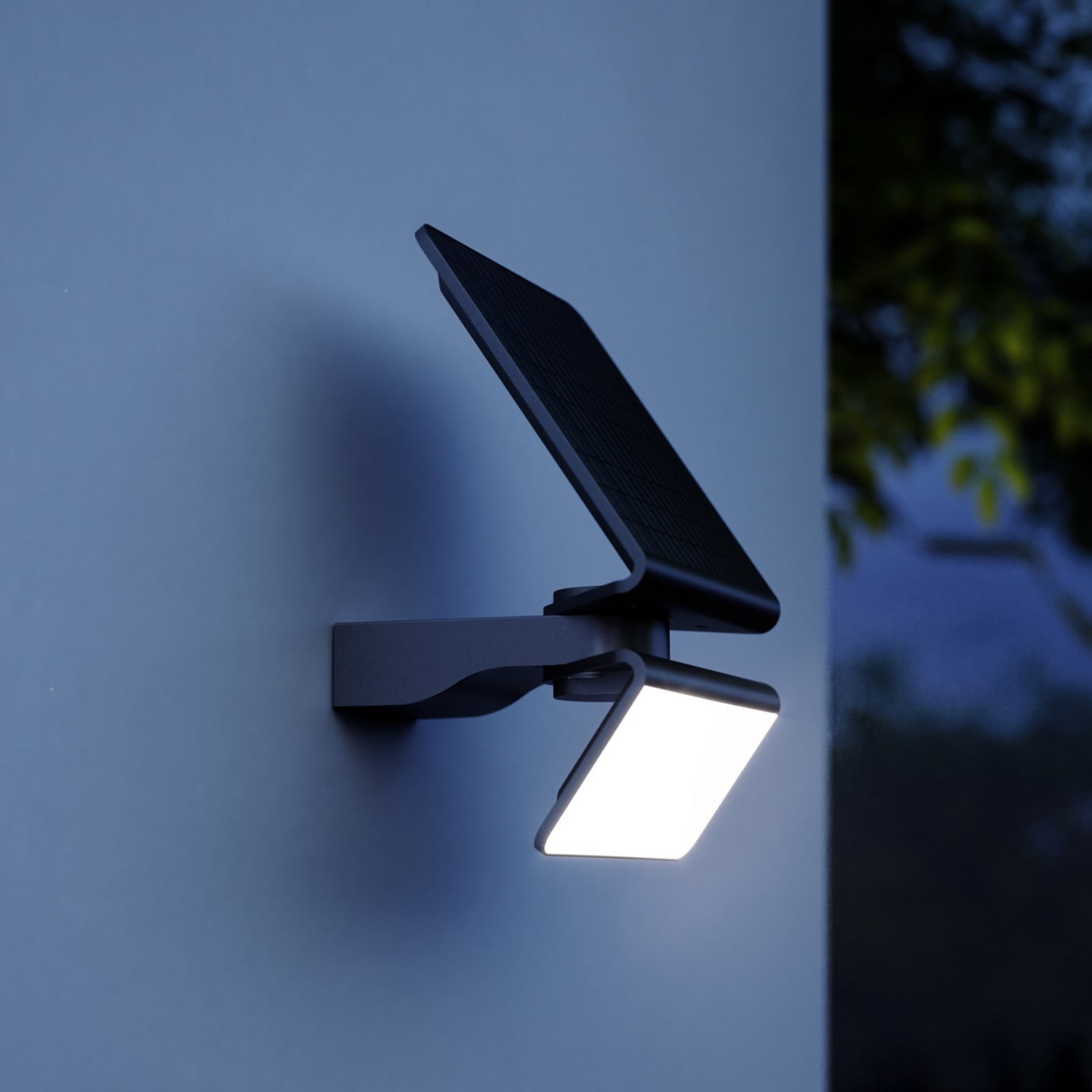 Lámpara LED solar XSolar L-S One, antracita, con sensor - STEINEL - Plástico - Angular