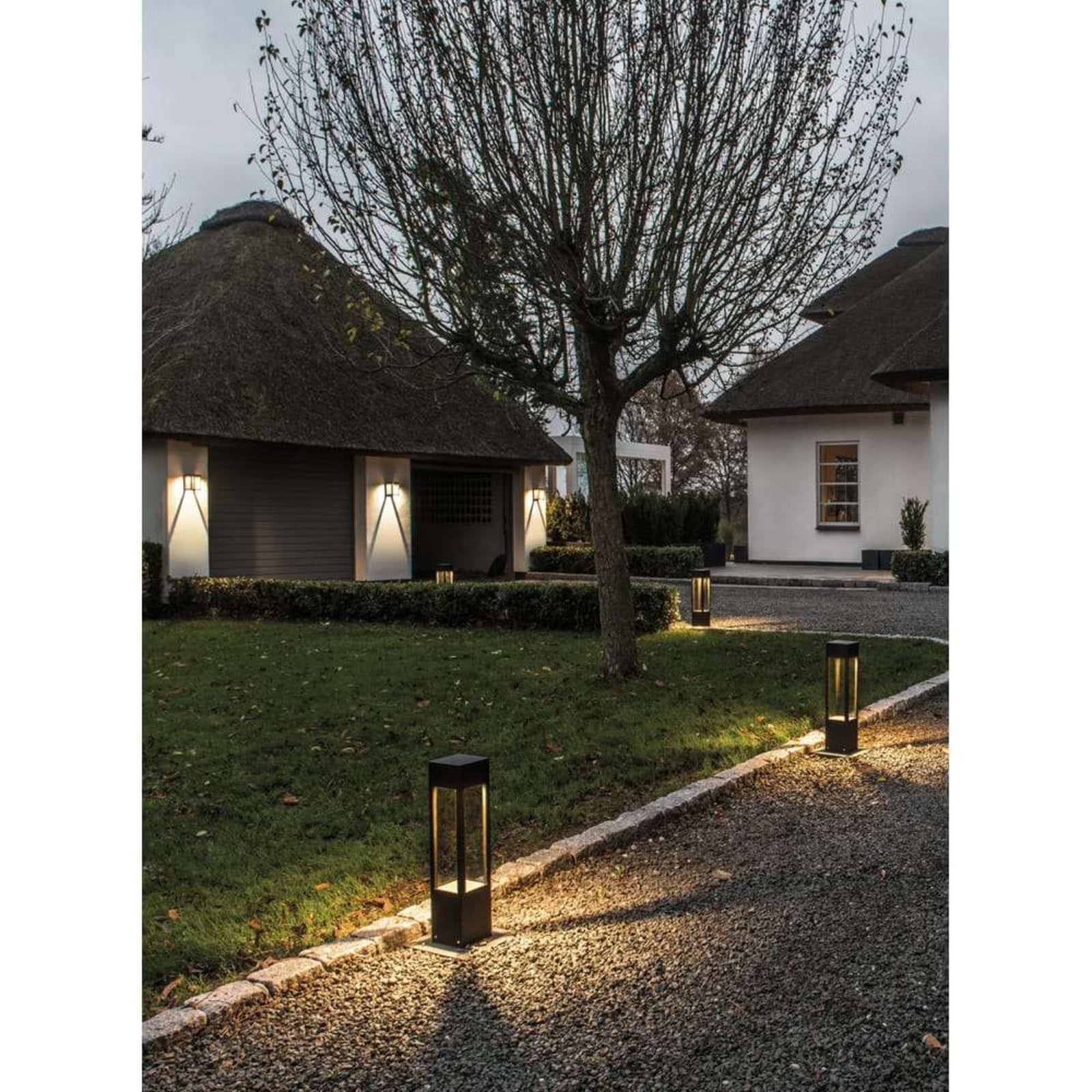Lantern G1 LED Aplique de Pared 3000K Negro - LIGHT-POINT - Terraza - Aluminio