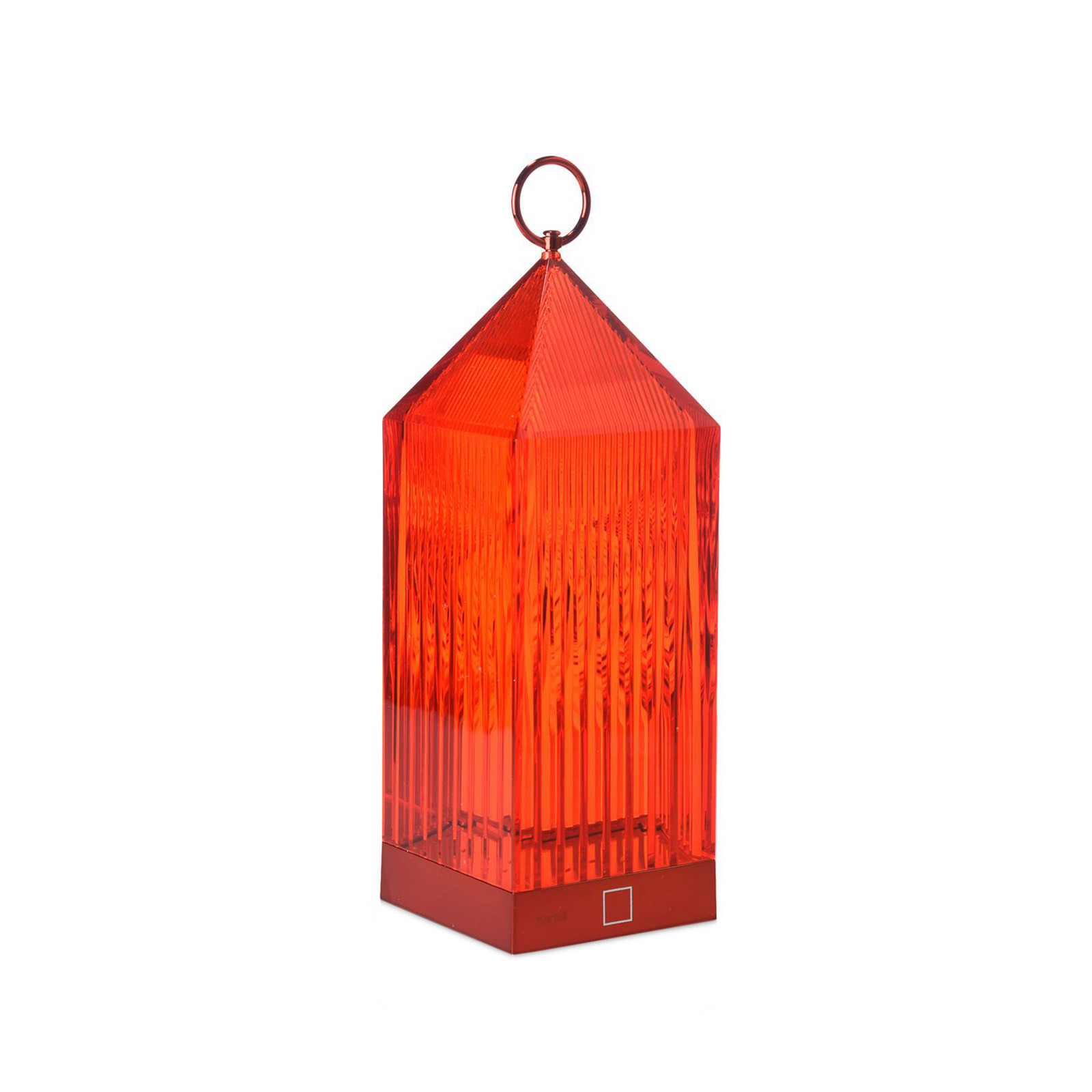 Lantern Portable Lámpara de Sobremesa V2 Red - Kartell - Balcón - Diseño - Plástico - Farol
