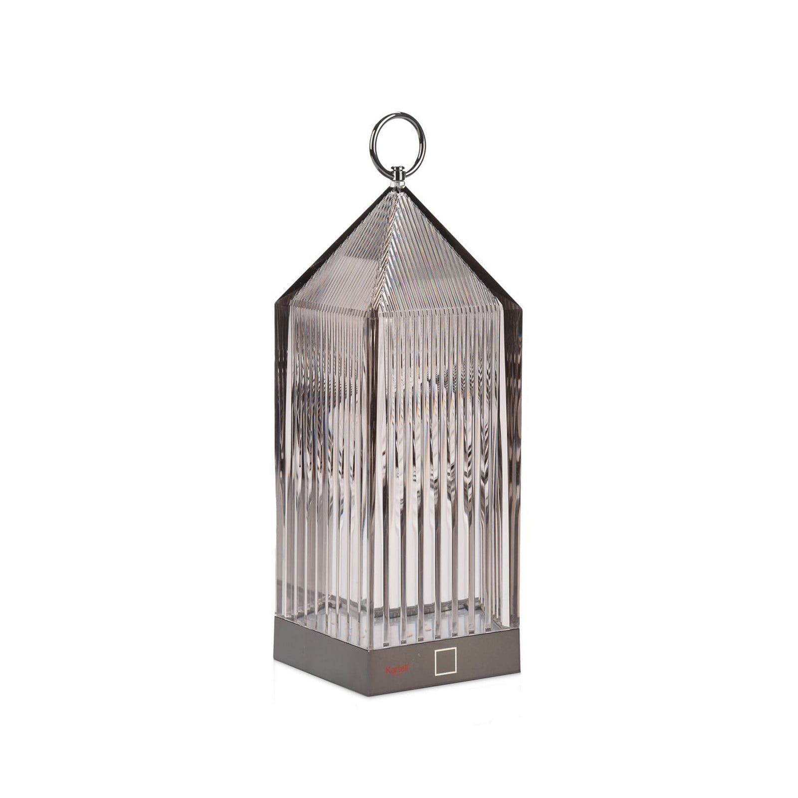 Lantern Portable Lámpara de Sobremesa V2 Smoke - Kartell - Balcón - Diseño - Plástico - Farol