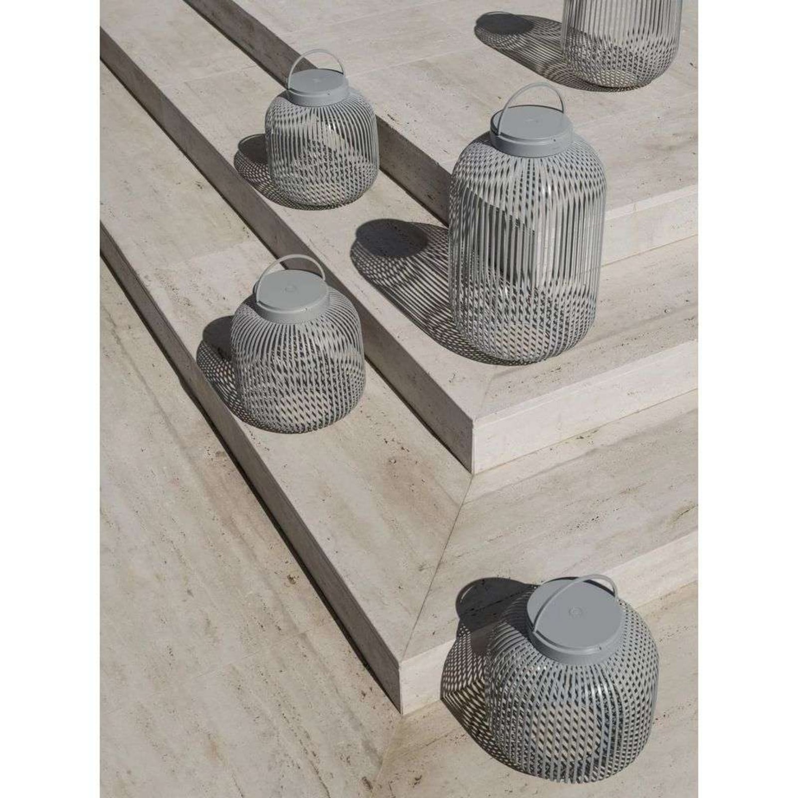 Lito Portable LED Lámpara Exteriores L Granite Gray - Blomus - Terraza - Aluminio