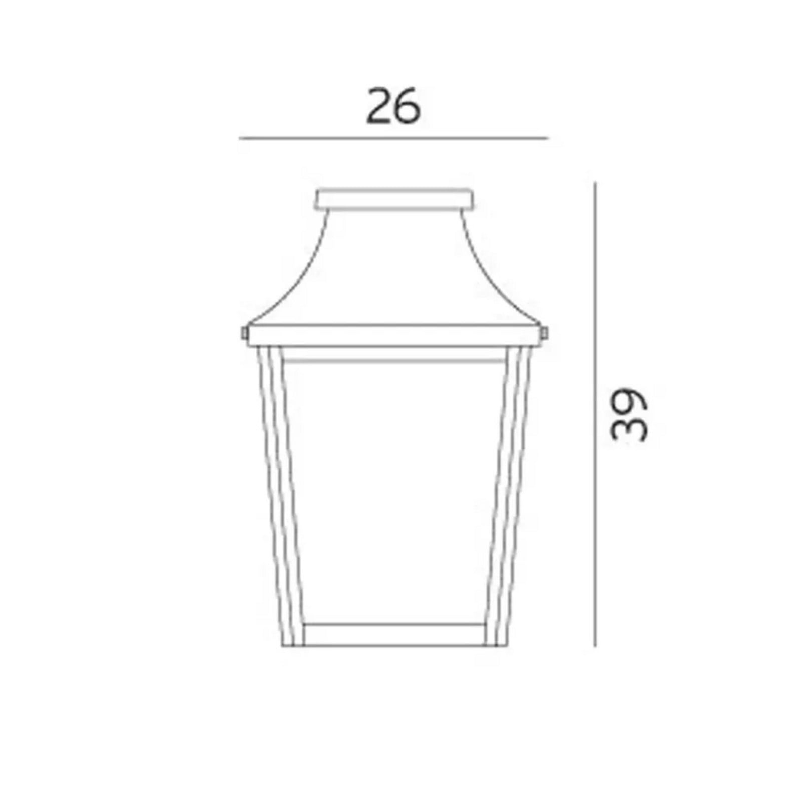 London Aplique de Pared Exterior Blanco - Norlys - Aluminio