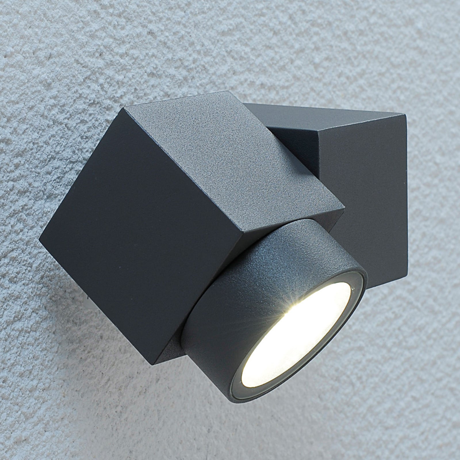 Lorelle LED ExteriorAplique de Pared Graphite - Lucande - Moderno - Metal