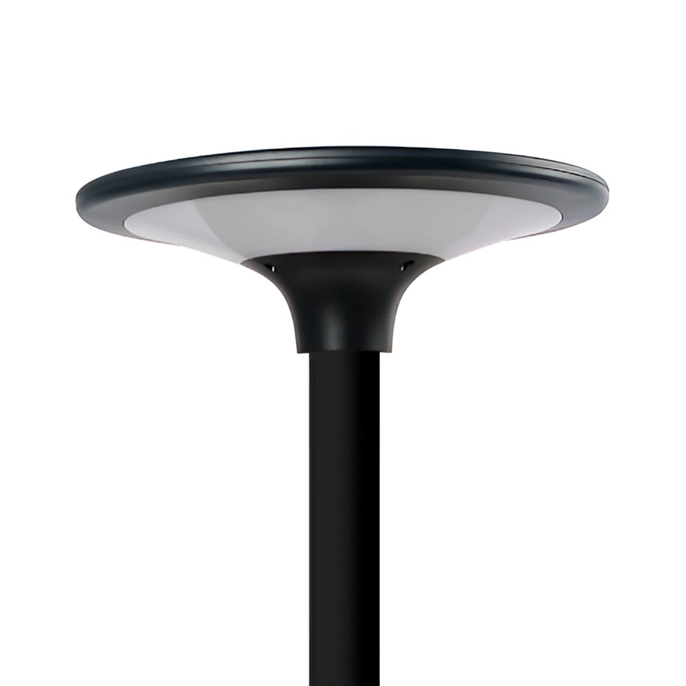 Luminaria solar led negra, ip65, 20 w 2300 im 4000 k