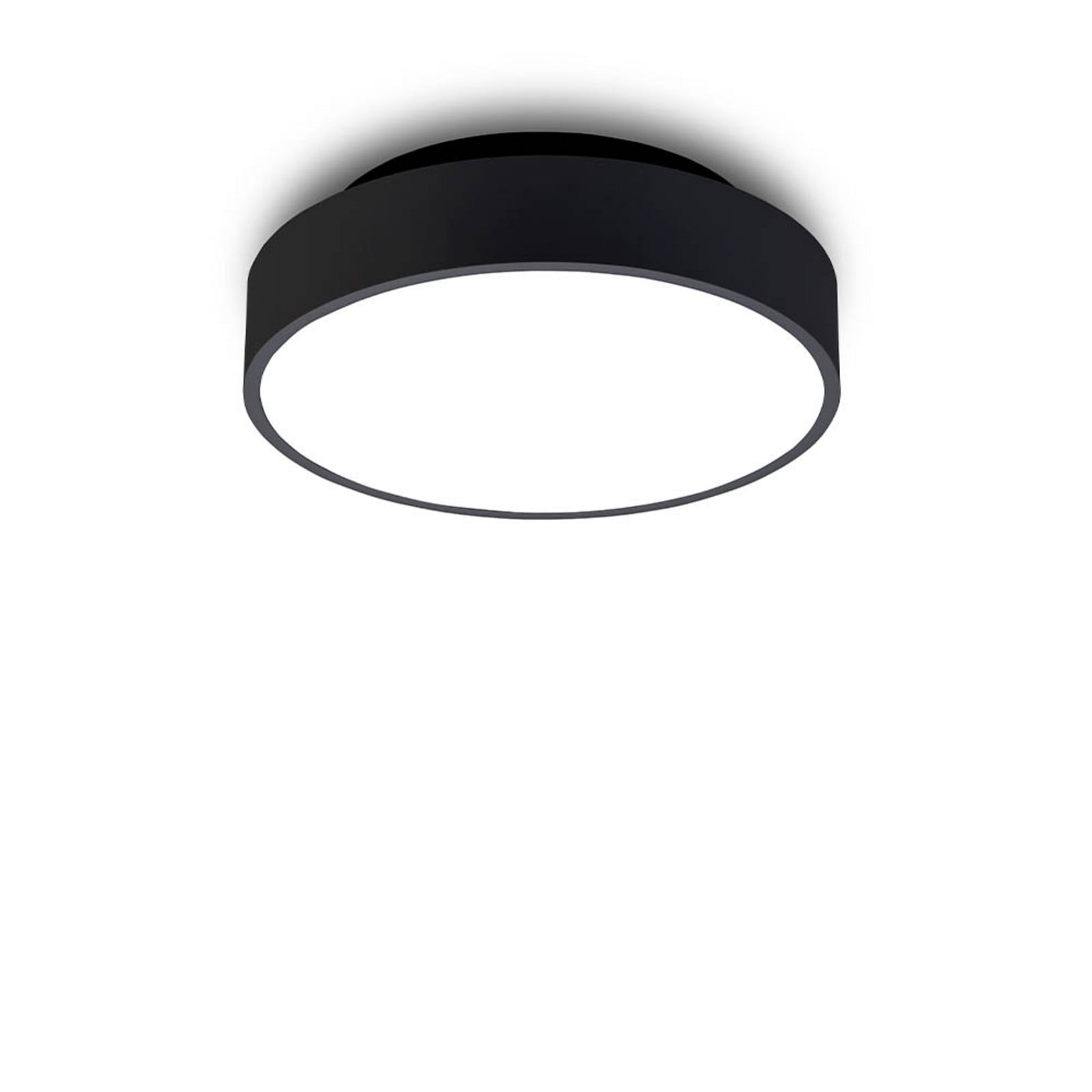 Luna C260, aplique de exterior, CCT, negro - Antidark - Terraza - Metal