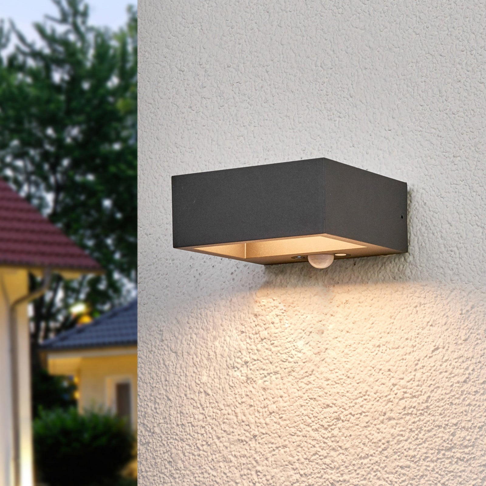 Mahra Aplique Exterior IP54 Graphite - Lucande - Balcón - Moderno - Metal - Angular
