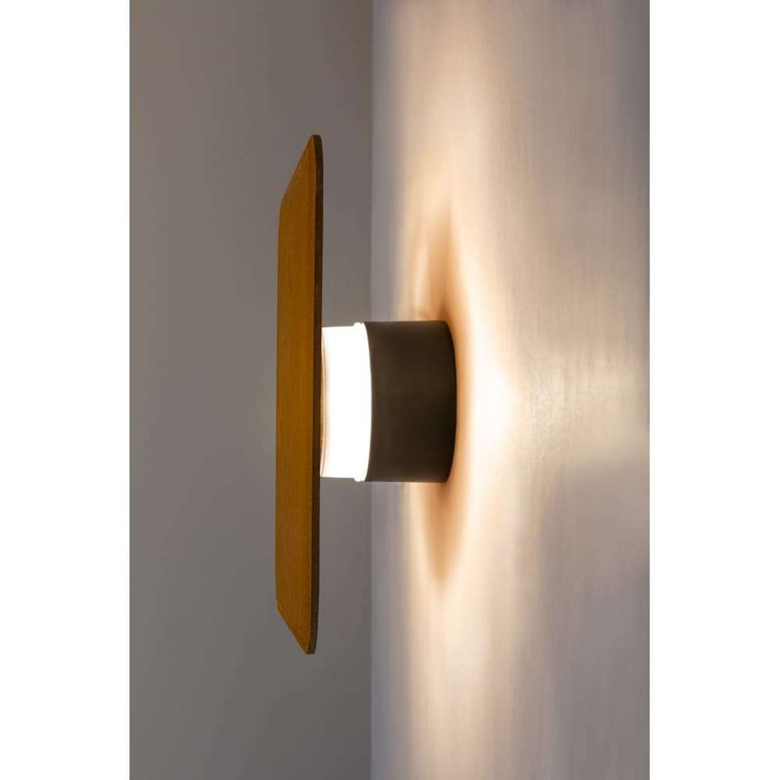 Mana Square Aplique Exterior Rust - SLV - Terraza - Aluminio