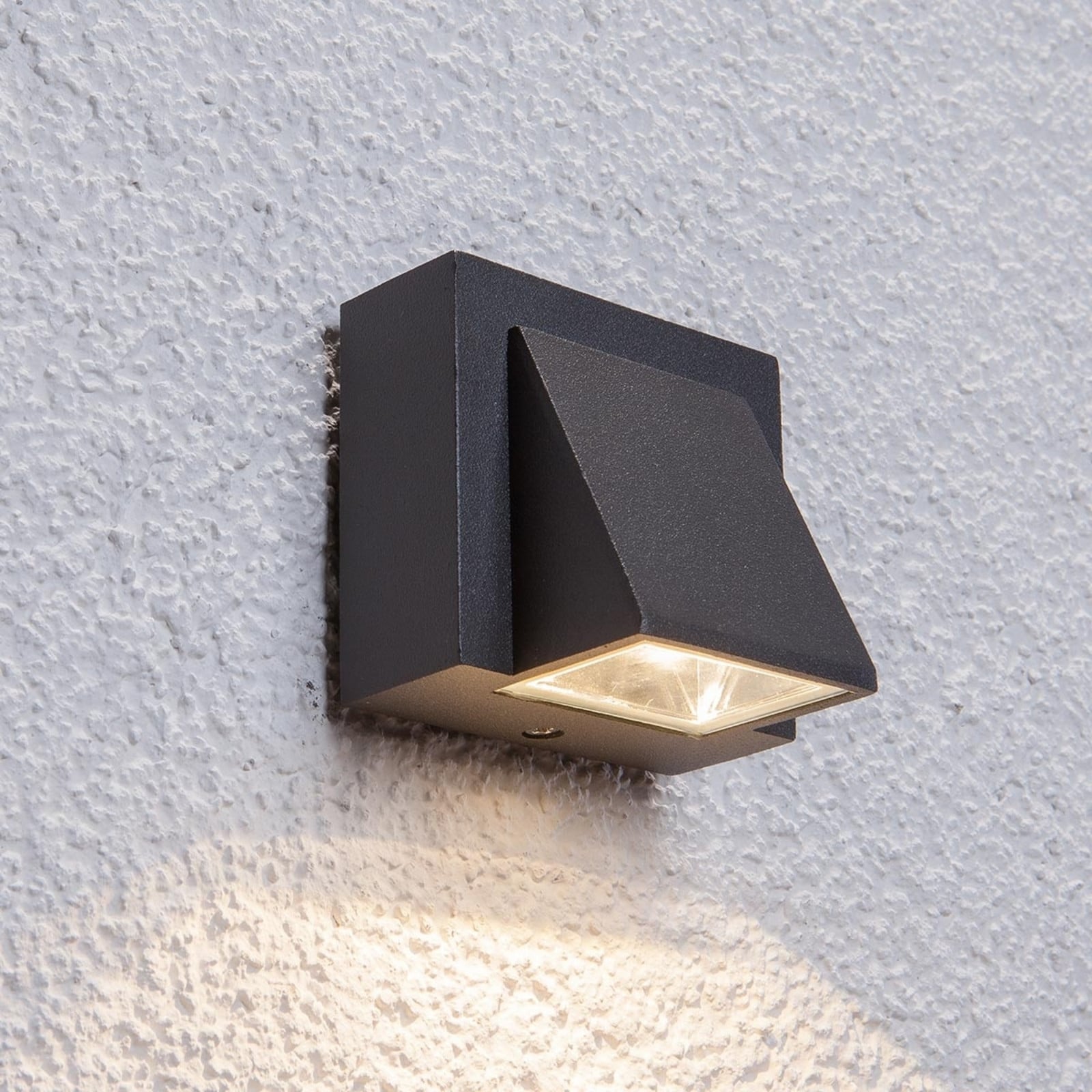 Marik Aplique Pared Exterior Graphite - Lucande - Balcón - Moderno - Metal - Angular