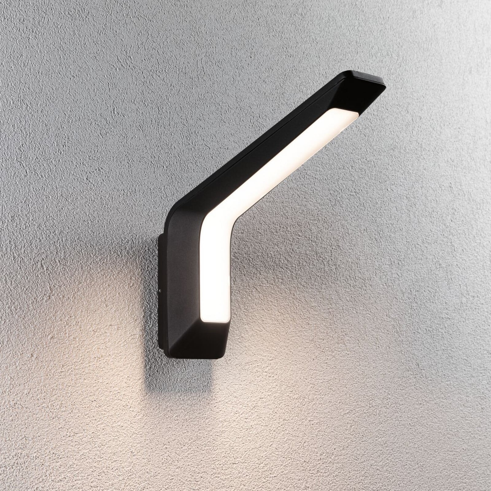 Merano Aplique Exterior SWR Antracita - Paulmann - Aluminio - Angular