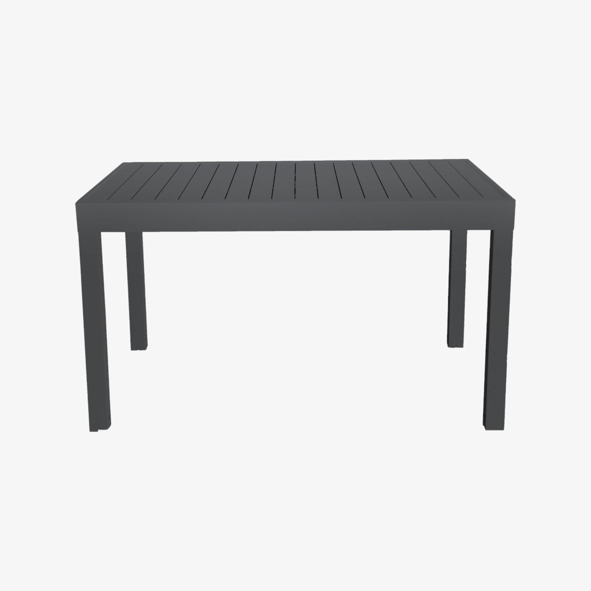 Mesa de jardín extensible de aluminio gris Nijar 135/270x90x76cm