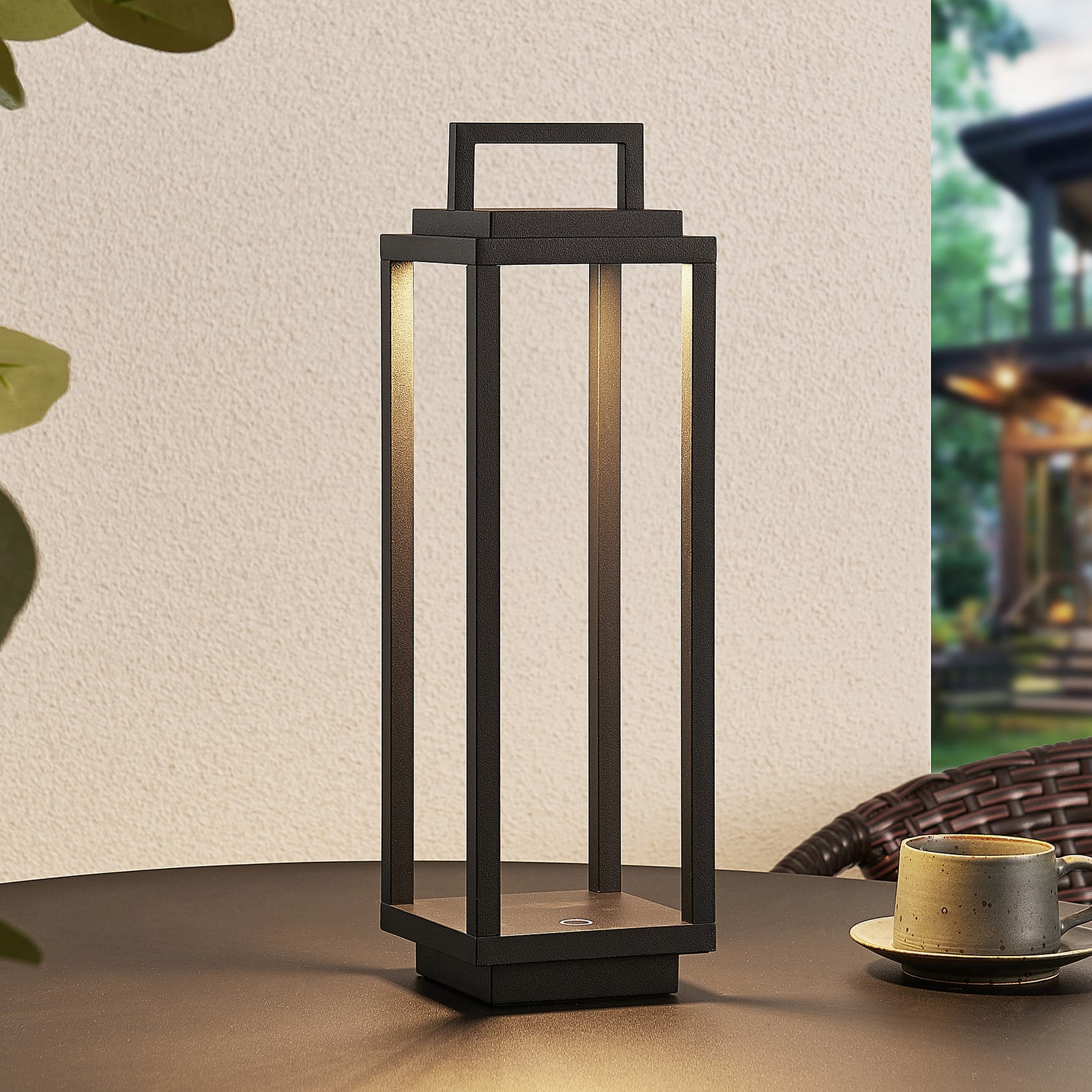 Mirina Portable Lámpara Exterior Black - Lucande - Moderno - Metal - Farol