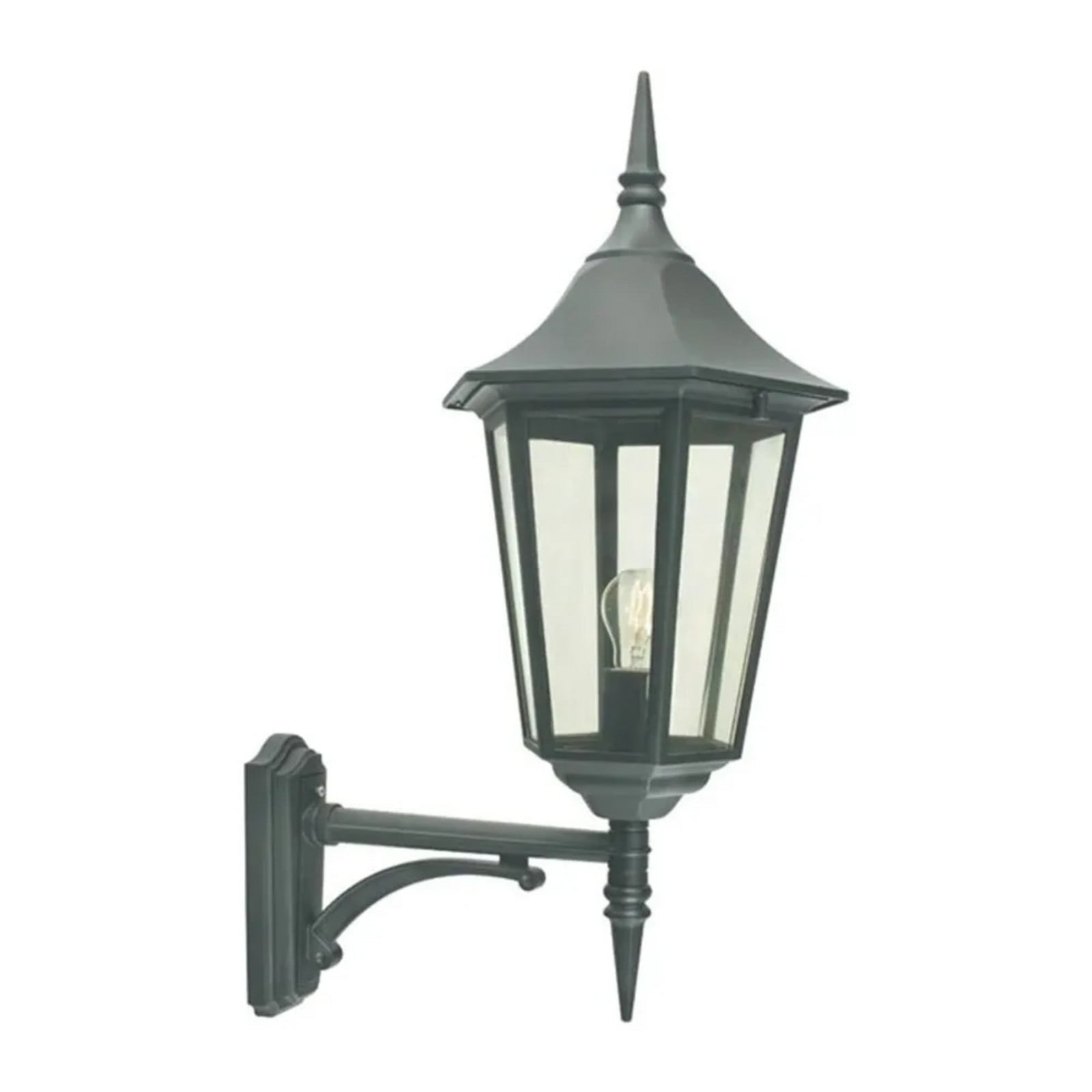 Modena Up Aplique Exterior Grande Negro - Norlys - Terraza - Aluminio