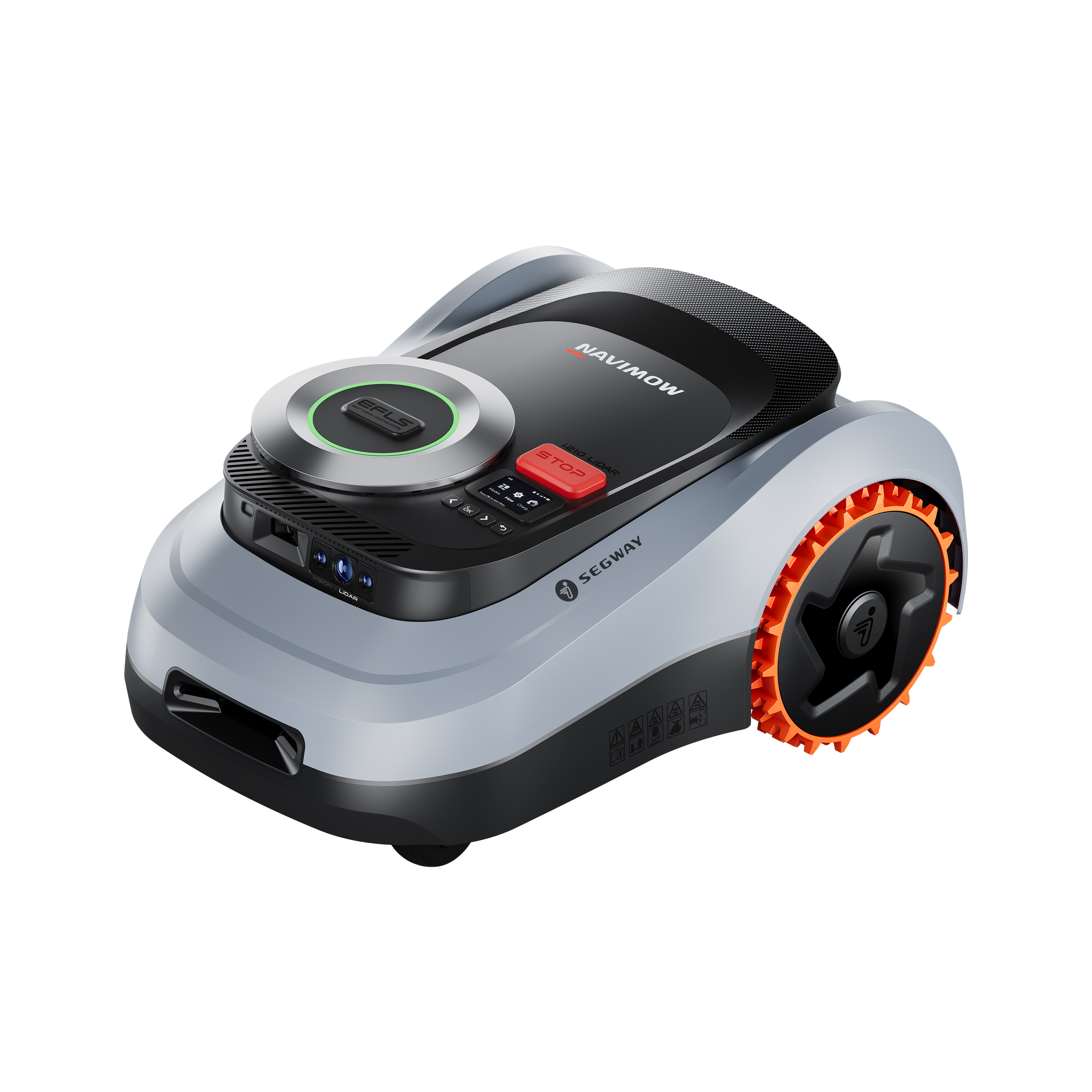 Navimow segway robot cortacésped i210e lidar, 1000m2, detección y mapeo avanzado, lidar efls