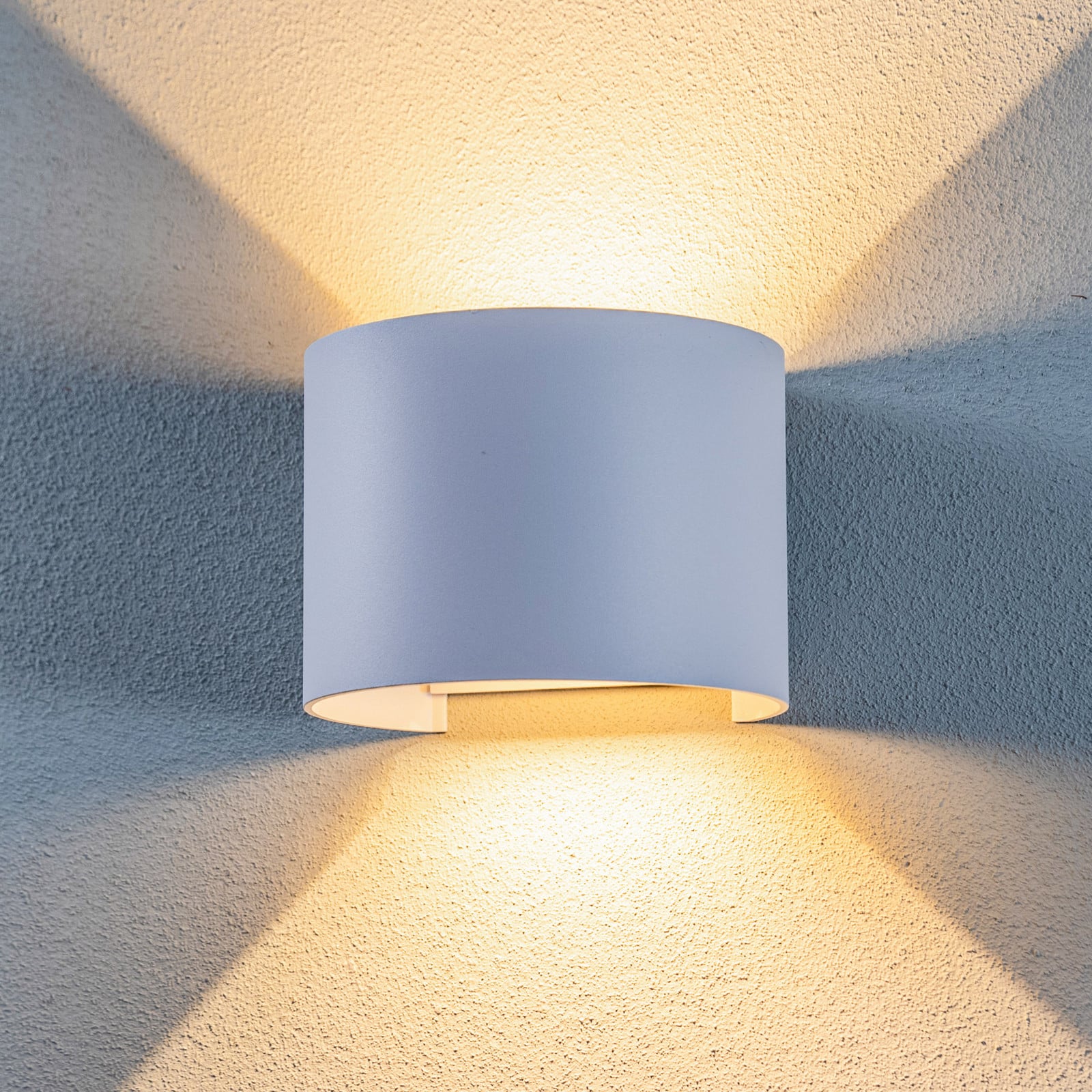 Nivar Round LED Aplique Exterior White - Lindby - Balcón - Moderno - Metal - Redonda
