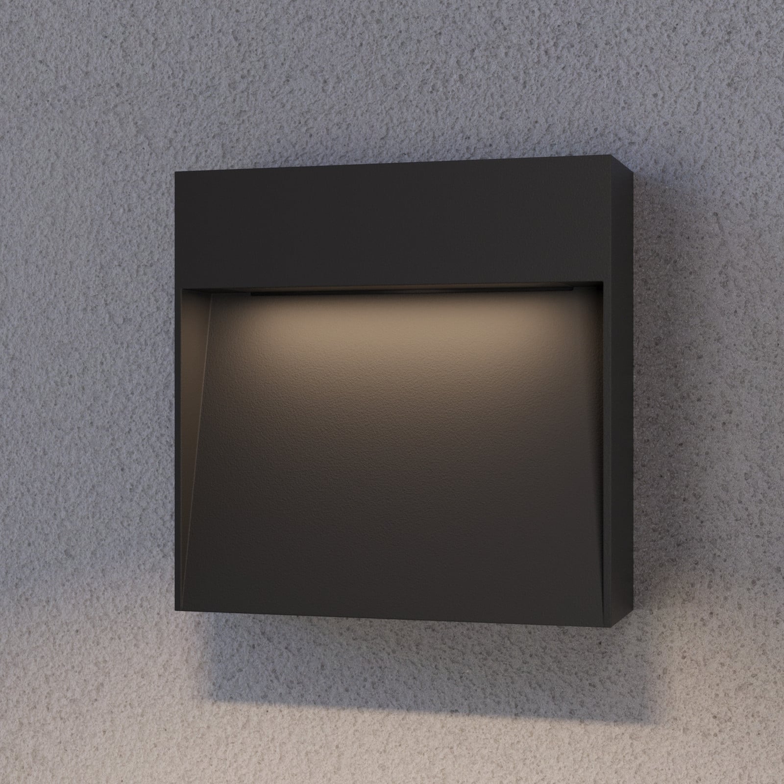 Noreia LED ExteriorAplique de Pared Dark Grey - Lucande - Balcón - Moderno - Aluminio - Angular
