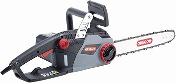 Oregon Motosierra Eléctrica con Cable 2400W, Espada 40cm, Cadena ControlCut, Bajo Retroceso, Lubricación Automática, Ligera y Silenciosa, Garantía 3 Años (CS1400)