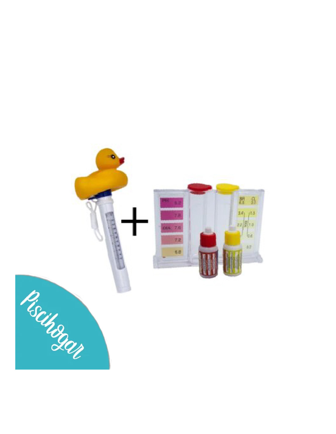 PACK TERMOMETRO+MEDIDOR CLORO/PH