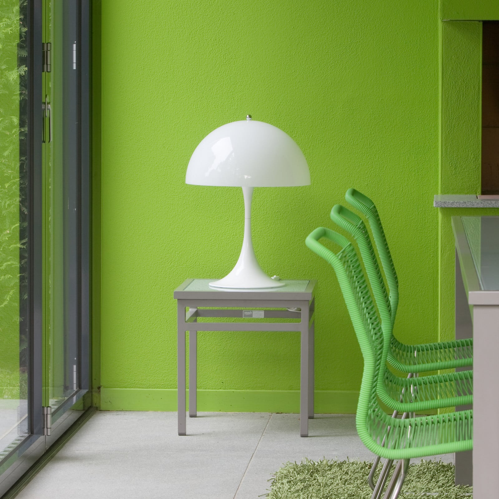 Panthella 250 PORTABLE Lámpara recargable Ópalo - Louis Poulsen Panthella Portable - Terraza - Diseño - Aluminio - Con pantalla