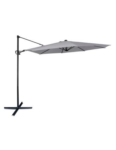 Parasol excéntrico ø300 cm mástil aluminio color gris aktive