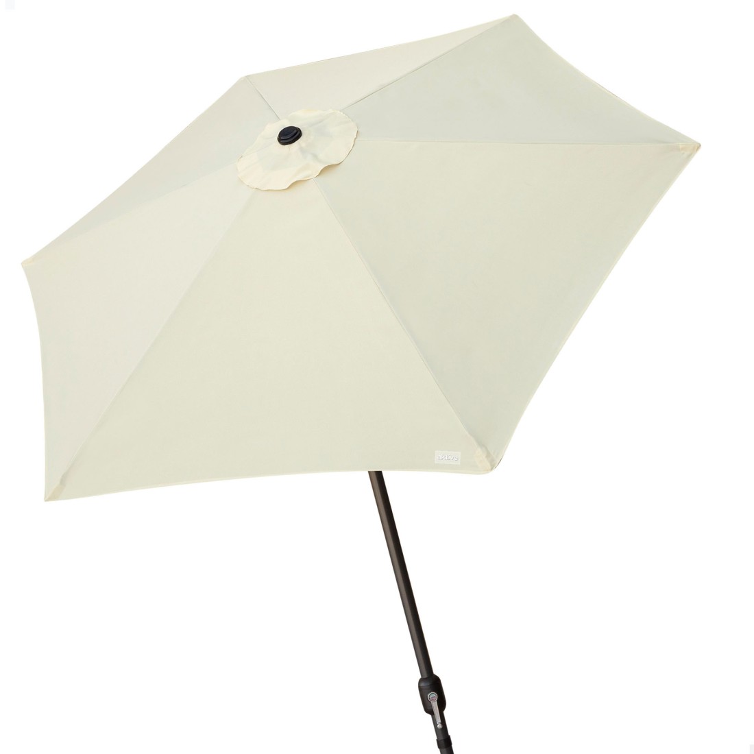 Parasol hexagonal ø270 cm color crema mástil aluminio