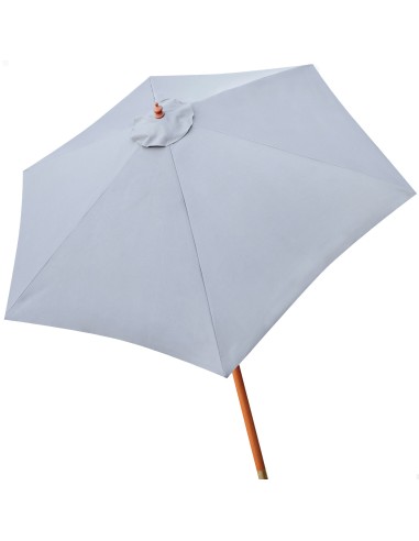 Parasol hexagonal ø300 cm color antracita mástil madera