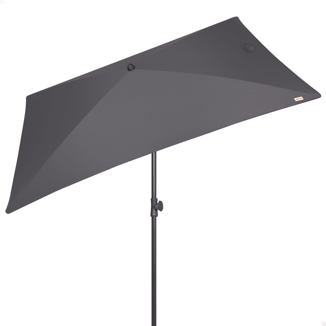 Parasol jardín rectangular inclinable 200x125 cm uv30 antracita