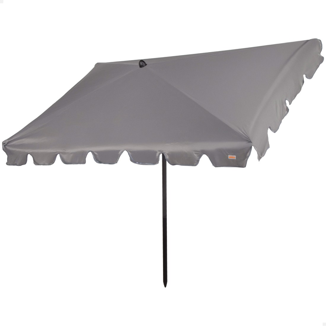Parasol rectangular 200x125 cm gris con protección solar