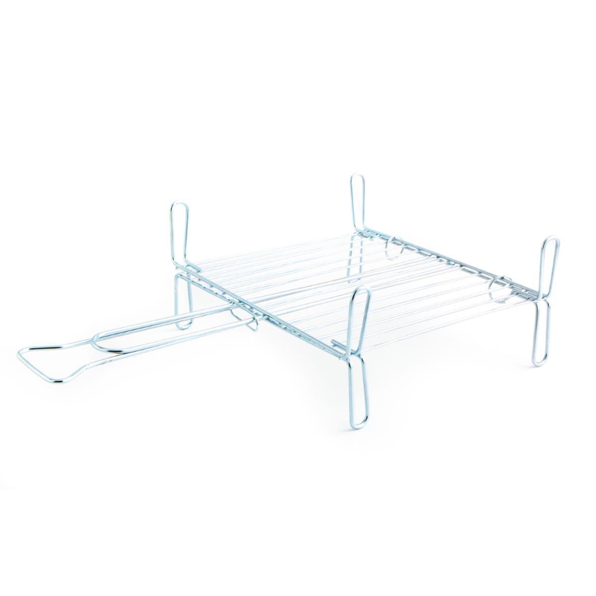 Parrilla doble 40x40 acero Prepara BBQ Quid