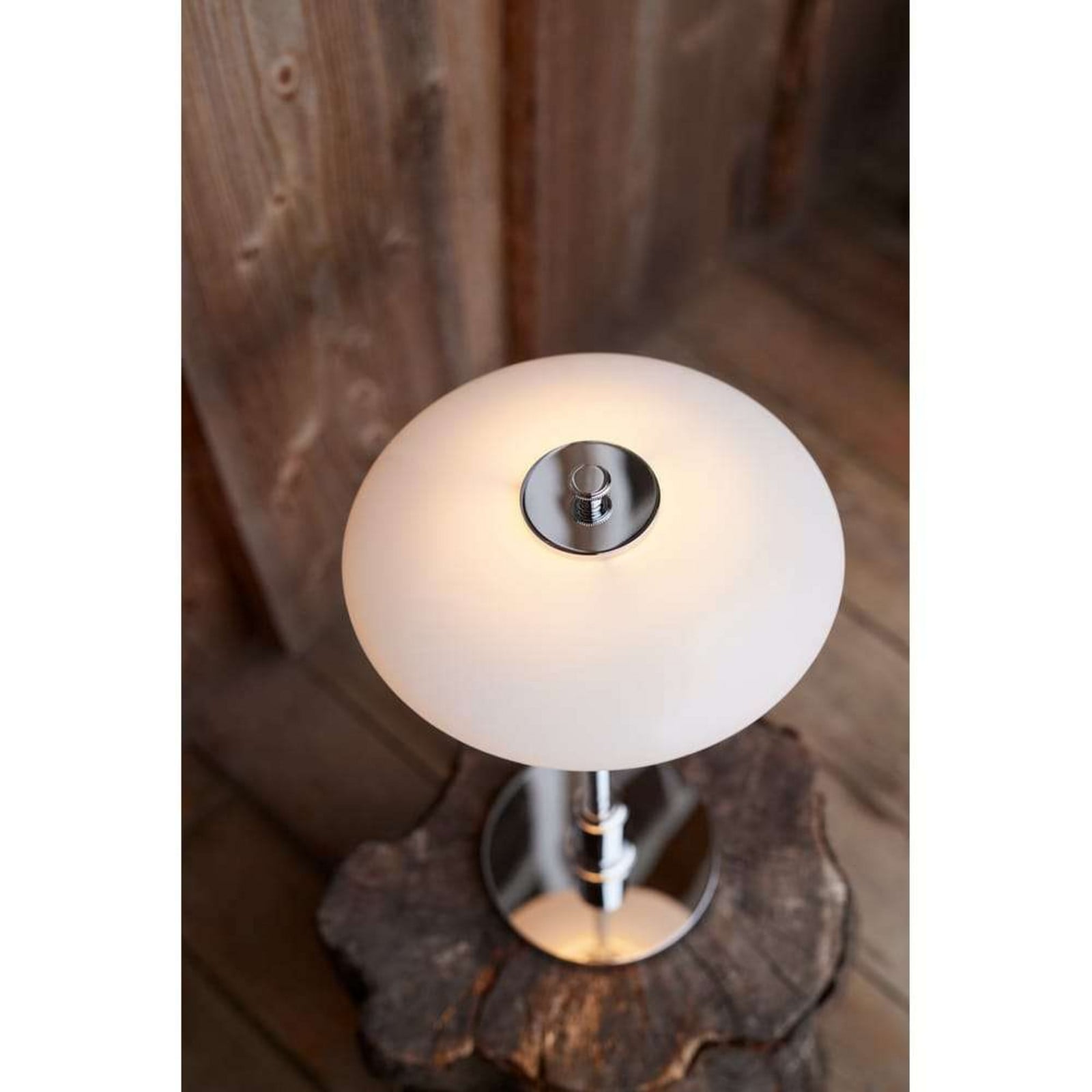 PH 2/1 Portable Lámpara de Sobremesa High Lustre Chrome Plated - Louis Poulsen - Sala de estar / salón - Vidrio