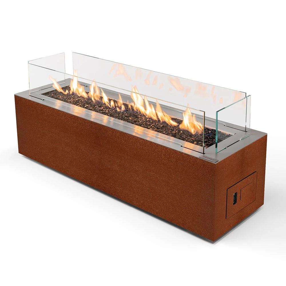 Planika Galaxy Corten - Chimenea de gas para exterior