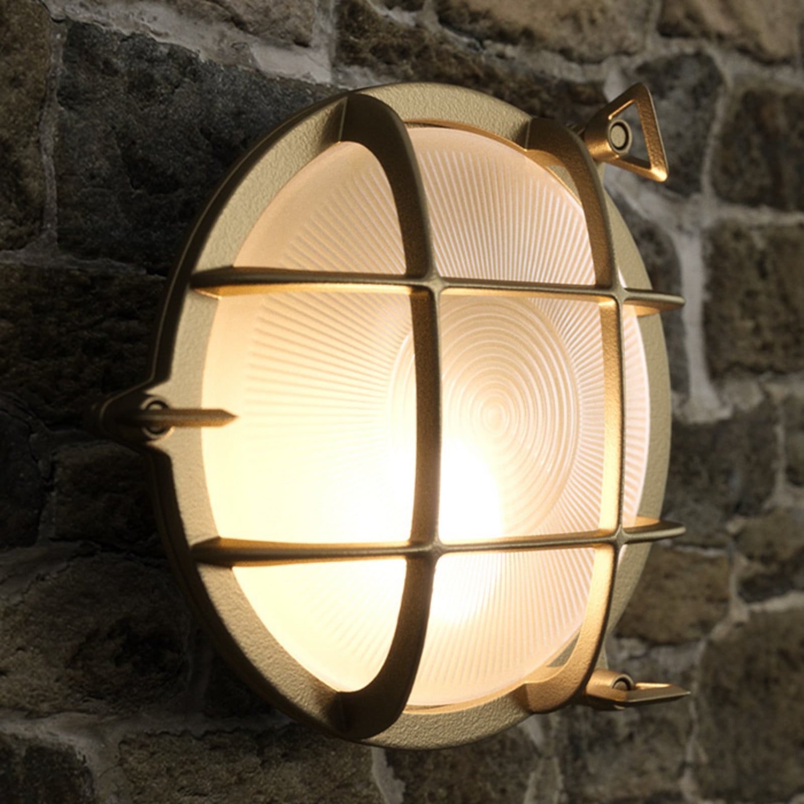 Polperro Aplique de Pared Brass - Nordlux - Marinero - Metal - Redonda