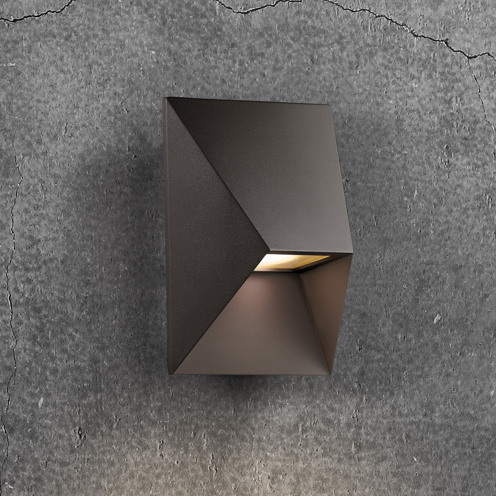 Pontio 15 Aplique Exterior Black - Nordlux - Moderno - Metal - Angular