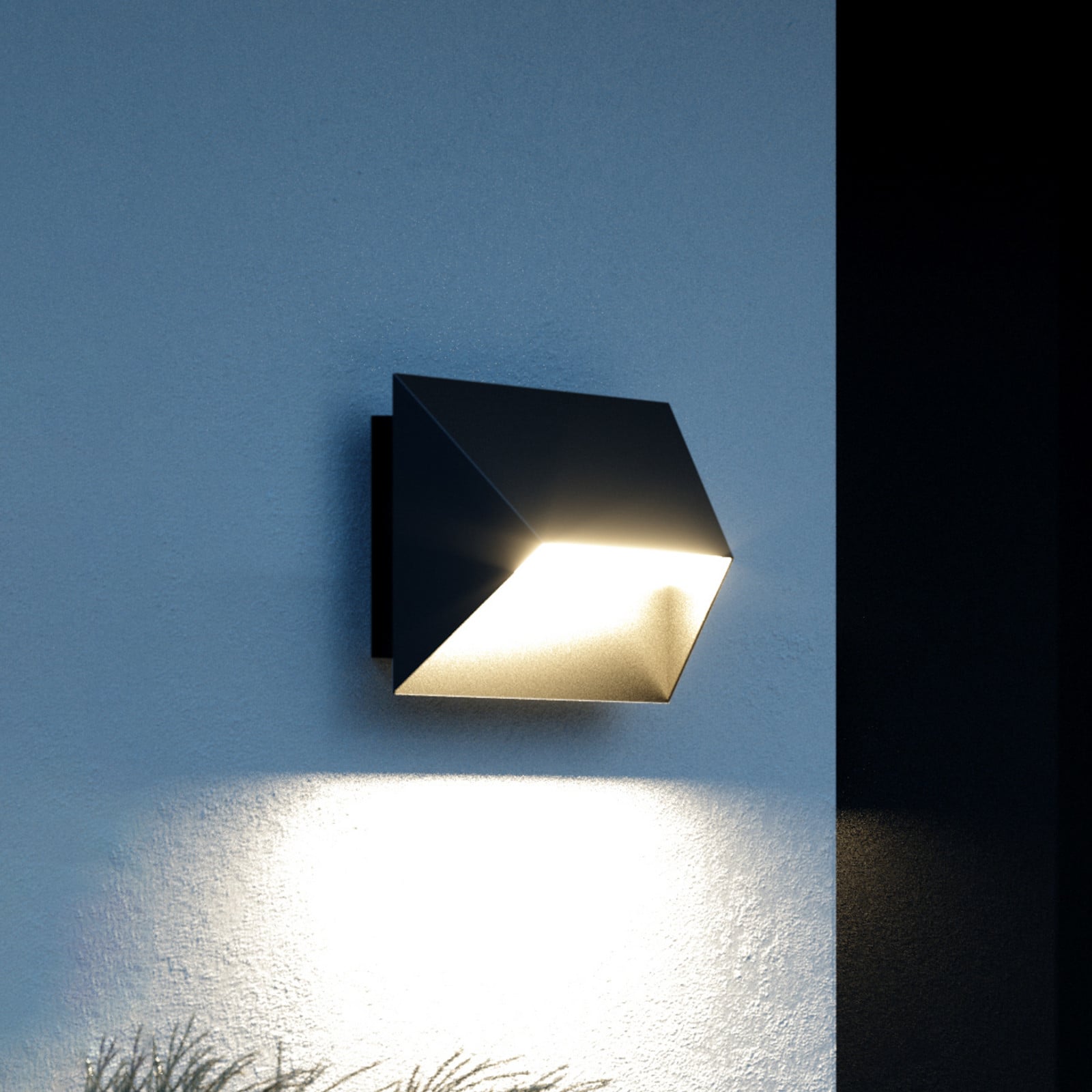 Pontio 27 Aplique Exterior Black - Nordlux - Moderno - Metal - Angular