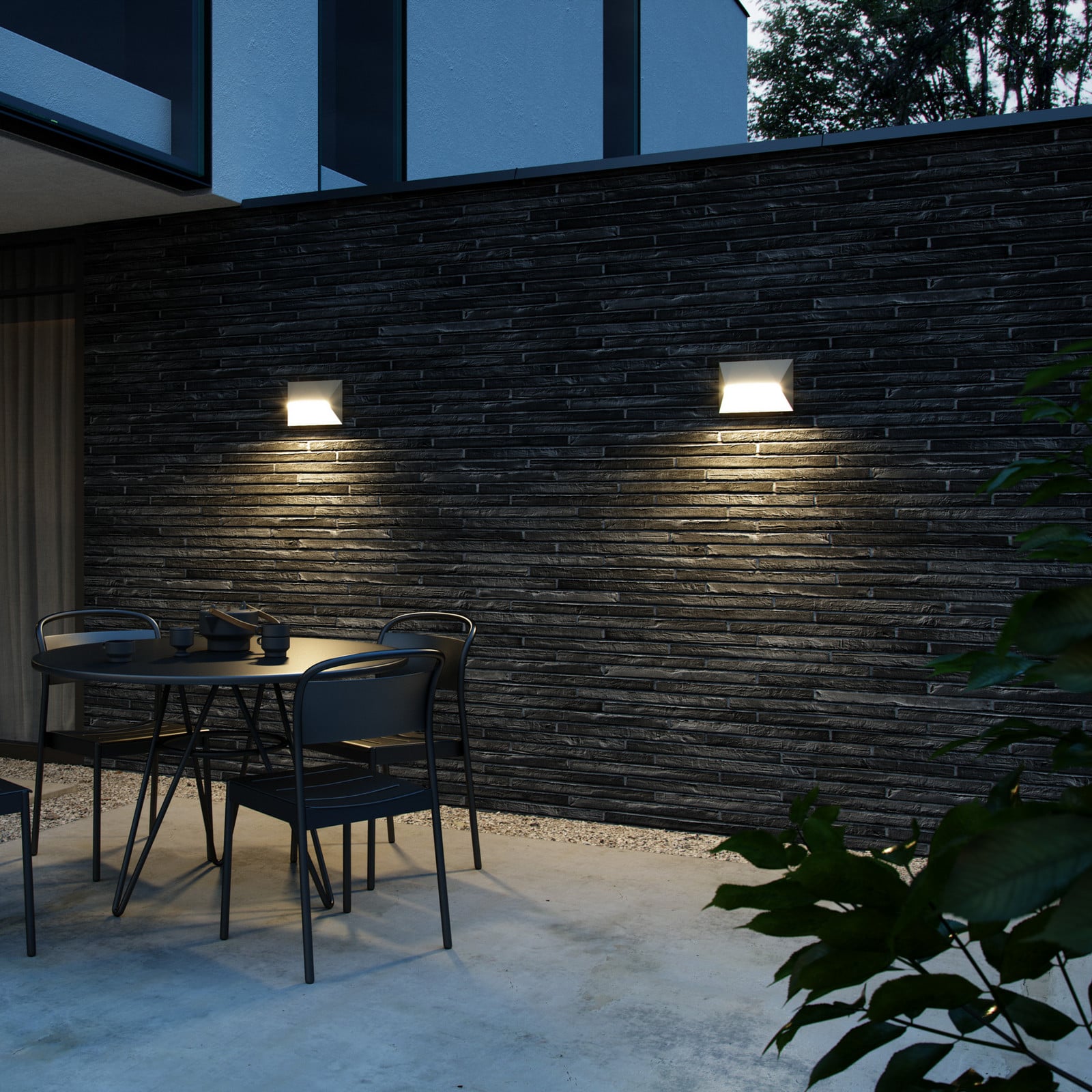 Pontio 27 Aplique Exterior Sanded - Nordlux - Moderno - Metal - Angular
