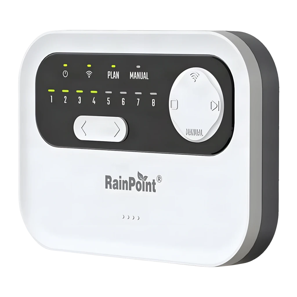 Programador de riego RainPoint WiFi 8 zonas AC 24V Negro HIC801W