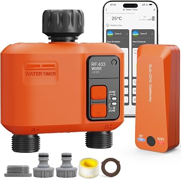 Programador Riego WiFi 2 Salidas con Gateway Tecnología RF 300 m