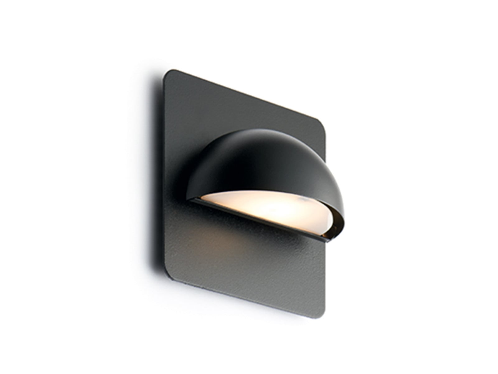 Rørhat Aplique Exterior w/Negroplate Negro - LIGHT-POINT - Terraza - Metal