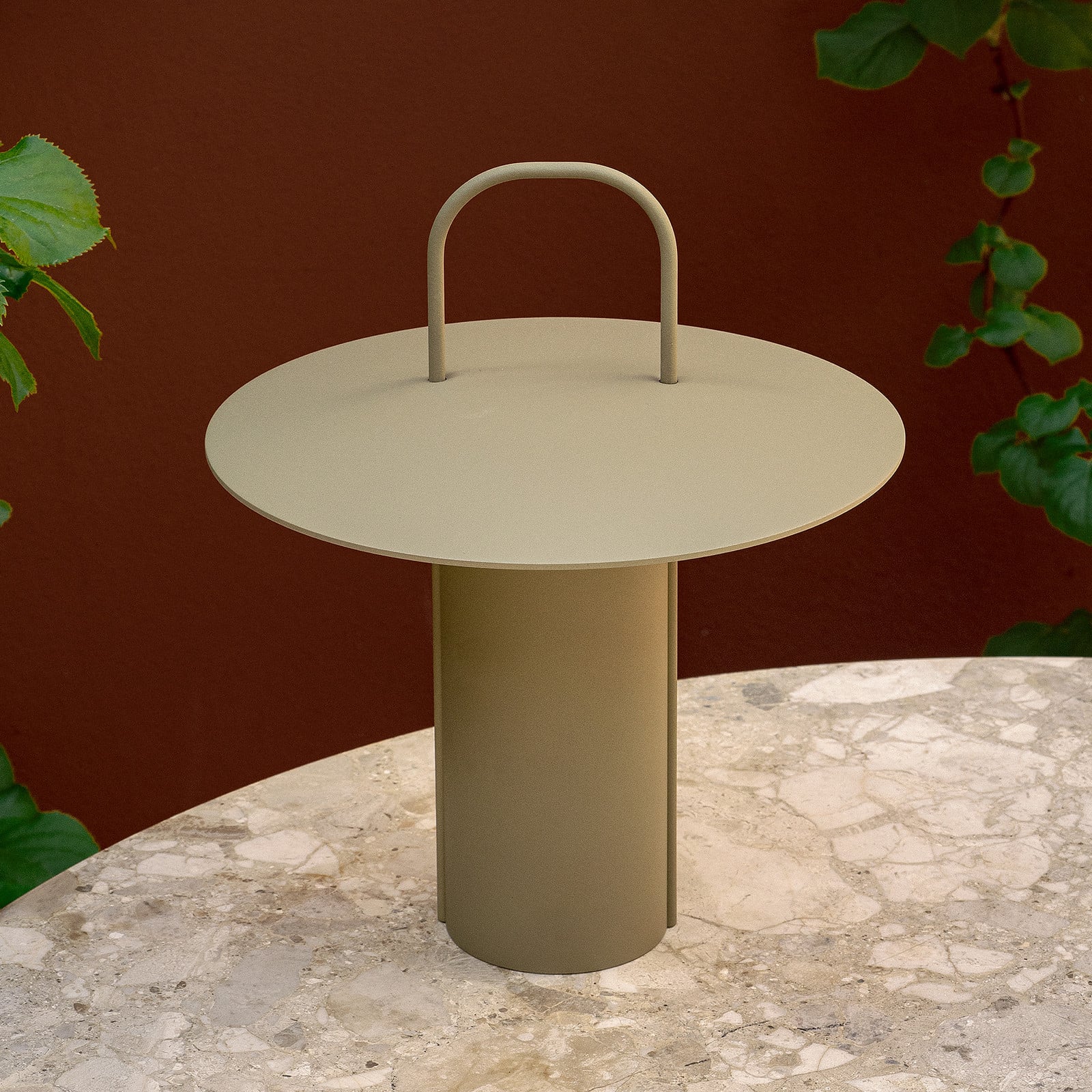 Ray Portable Lámpara de Sobremesa Dusty Green - Audo Copenhagen - Sala de estar / salón - Diseño - Metal - Con pantalla