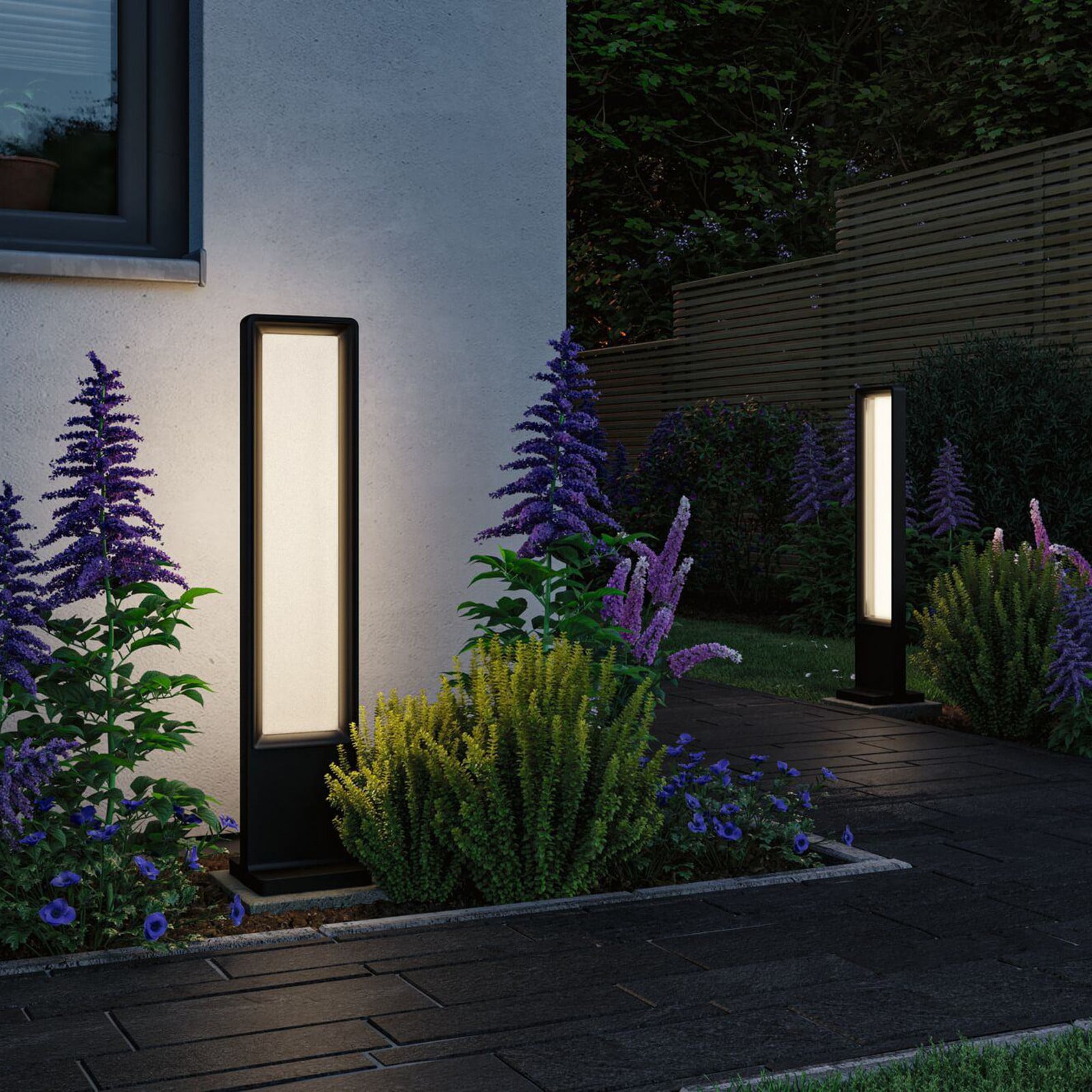 Reana Baliza Exterior SWR Antracita - Paulmann - Moderno - Metal - Angular