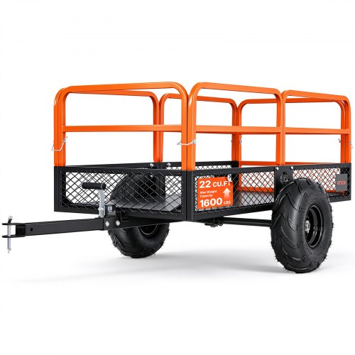 Remolque basculante VEVOR para tractor de jardín, 725 kg