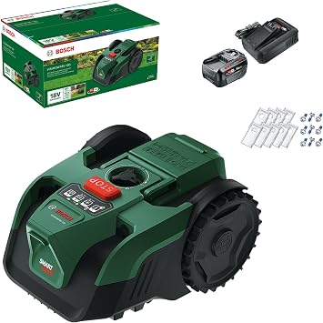 Robot cortacésped a batería VISIMOW18V-100 de Bosch