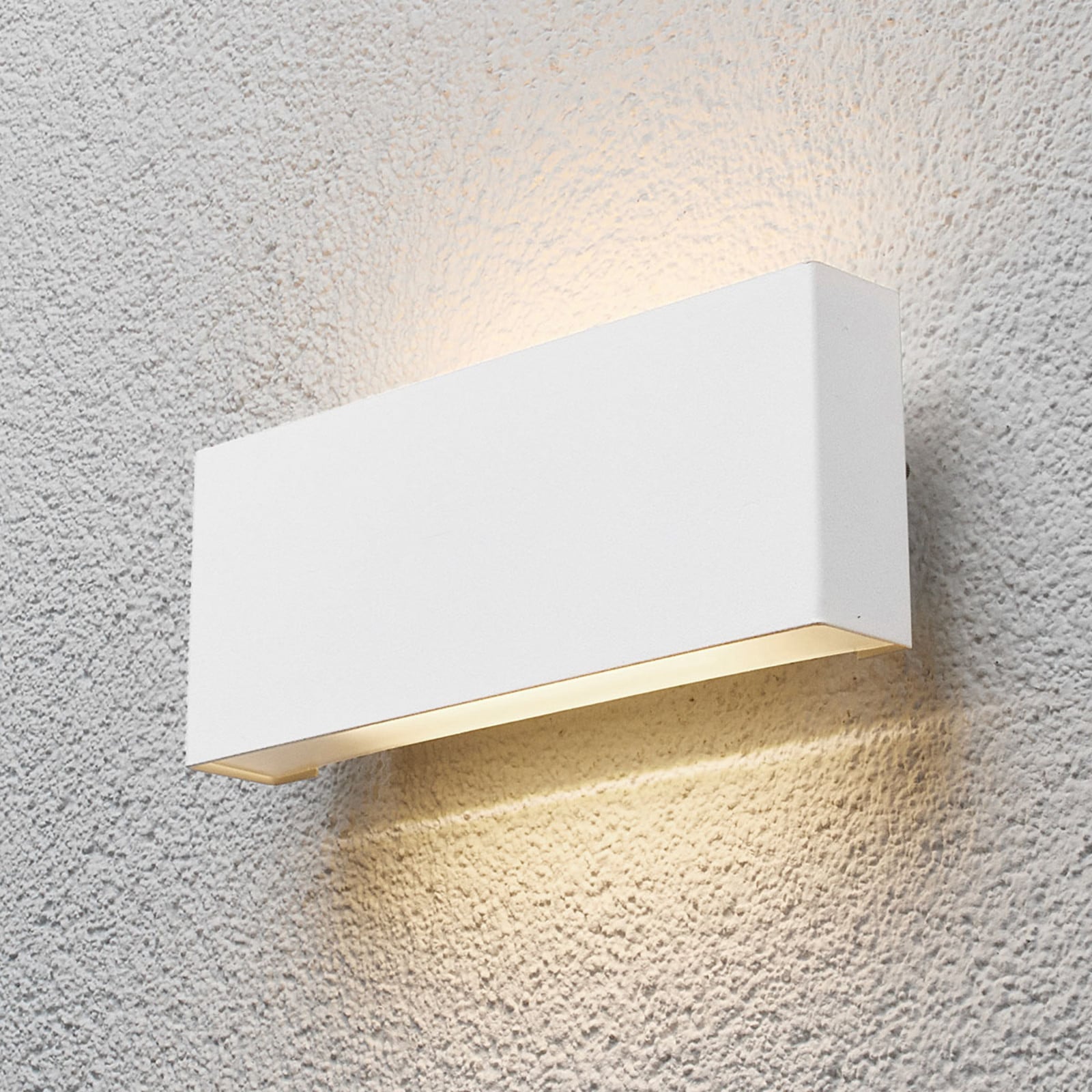 Safira LED Aplique Exterior White - Lindby - Balcón - Moderno - Aluminio - Angular