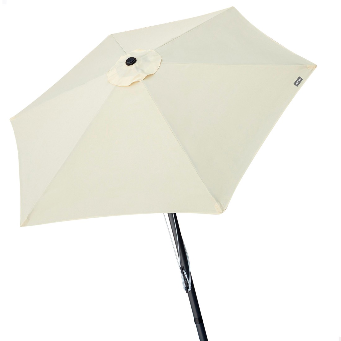 Sombrilla para jardín hexagonal ø300 cm con sistema de doble polea