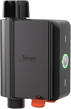 SONOFF Programador Riego Automatico, Temporizador Riego pour Jardín, Riego Programado y Racionado，Mando a Distancia，Fácil Instalación，Requiere Zigbee 3.0 Hub,Compatible con Alexa, Google Home
