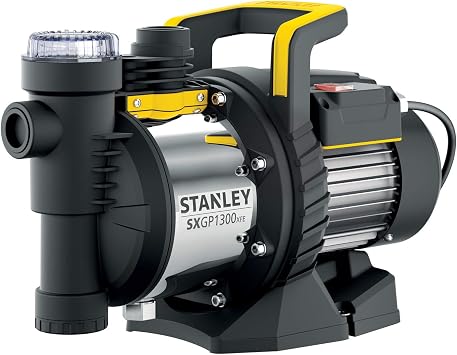 Stanley SXGP1300XFE Bomba Autoaspirante para Aguas Limpias (1300 W, Caudal max. 4.200 l/h, Prevalencia max. 50 m)