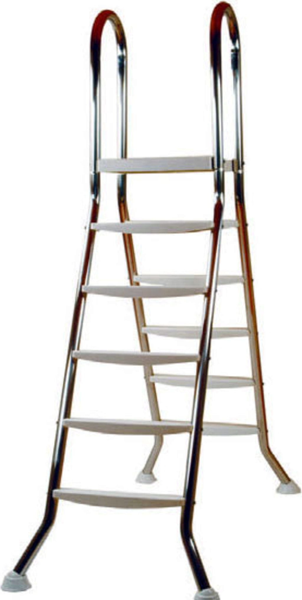 Steinbach Edelstahl-Aufstellbeckenleiter für Beckenhöhe 135 cm - 5 + 5 Stufen