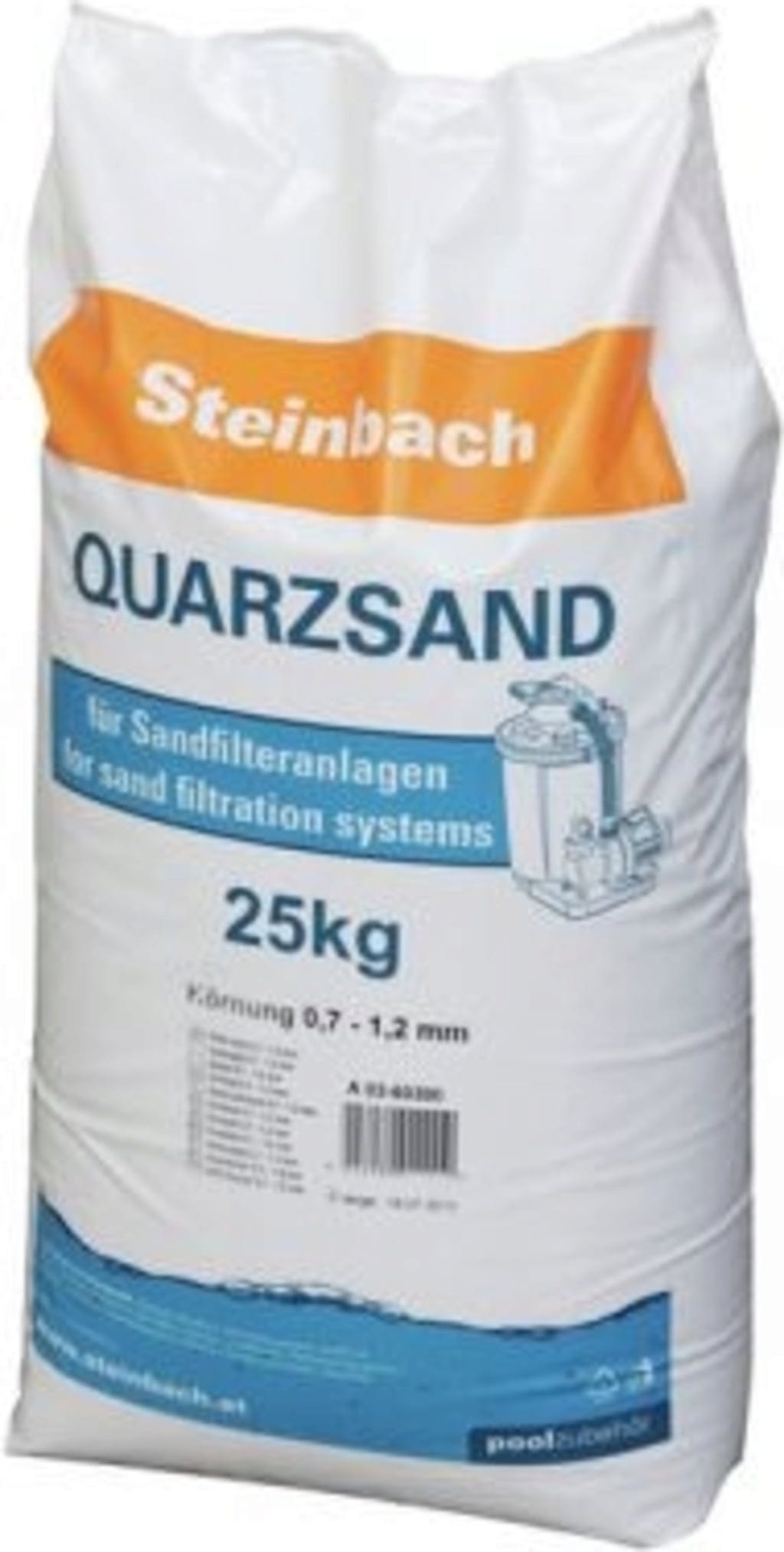 Steinbach Quarzfiltersand 0,7 - 1,2 mm - 25 kg