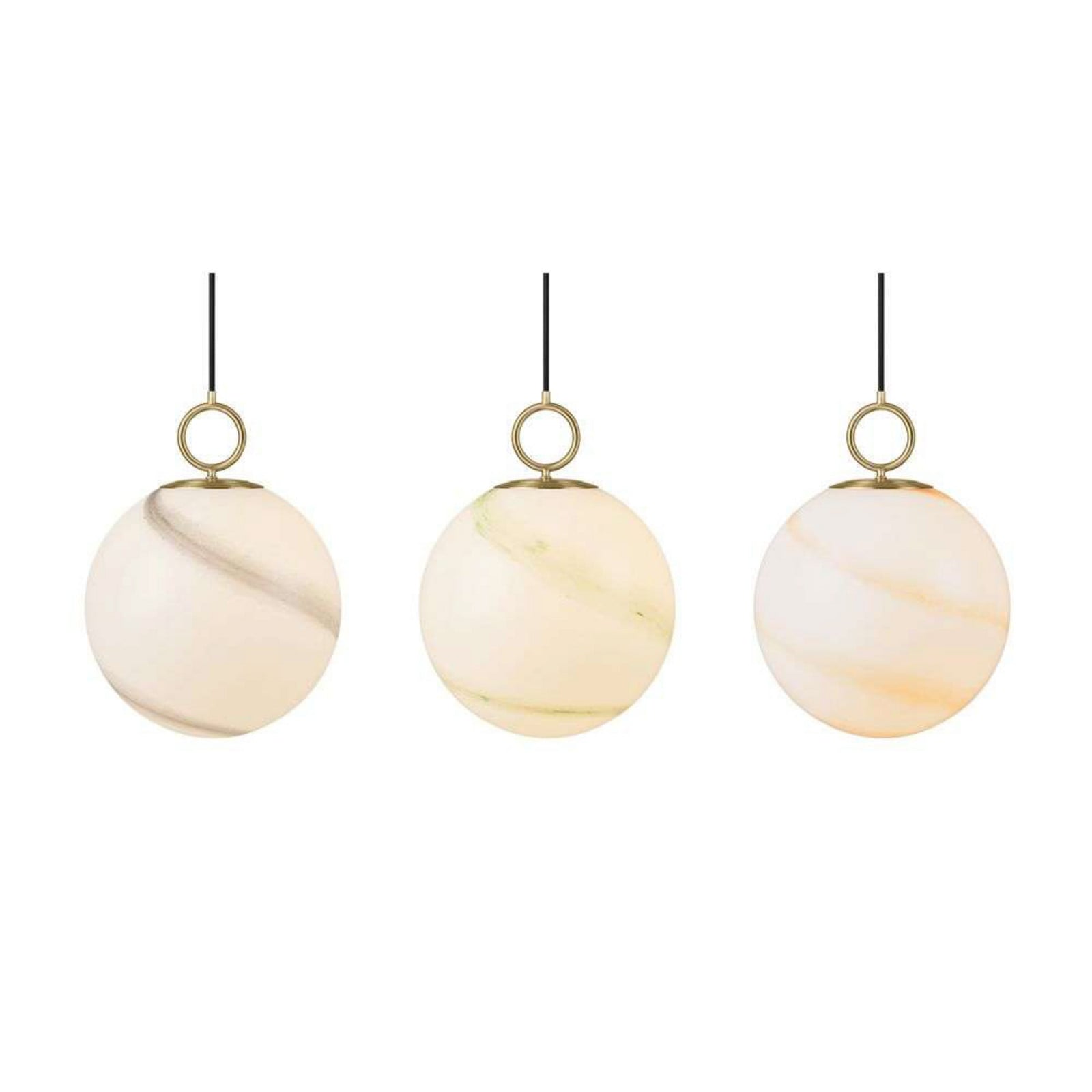 Stockholm Lámpara Colgante Ø30 Marble Grey - Halo Design - Sala de estar / salón - Vidrio