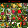 SUPER HOT 10+++ , 20 chiles mas picantes del mundo,200 semillas, pack(16)