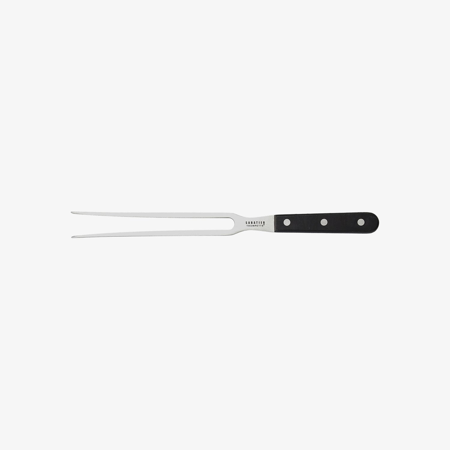 Tenedor de trinchar negro de acero inóxidable Sabatier 18,5cm
